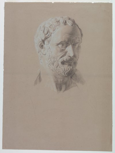 Studio accademico di un busto di un senatore romano da Giuseppe Longhi