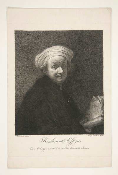 Rembrandt ii Effigies da Giuseppe Longhi