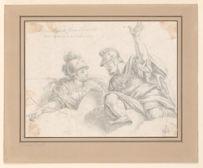Due soldati romani in conversazione da Giuseppe Longhi
