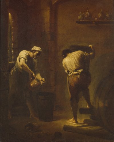 Scena in cantina, ca 1710-1715 da Giuseppe Maria Crespi