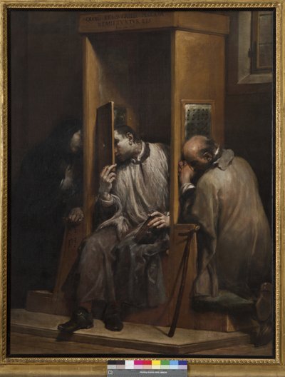 San Giovanni Nepomuceno ascolta la confessione della Regina di Boemia da Giuseppe Maria Crespi