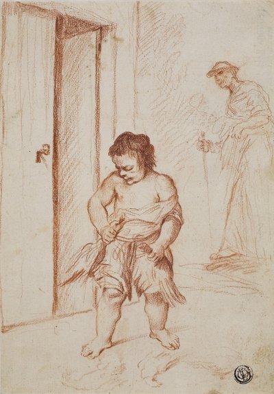 Studio di Due Figure, 1710-15 da Giuseppe Maria Crespi