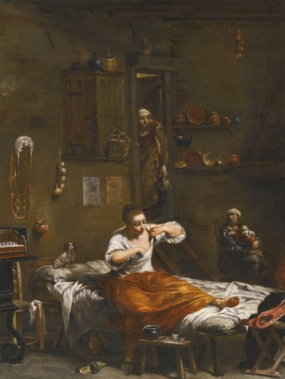 La caccia alle pulci da Giuseppe Maria Crespi