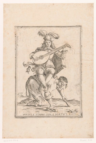 Il povero porta il ricco (Così va il mondo) da Giuseppe Maria Mitelli