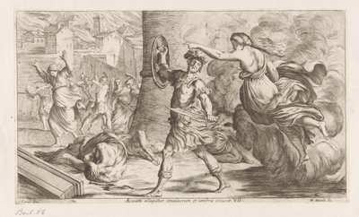Spirito di Creusa appare ad Enea da Giuseppe Maria Mitelli