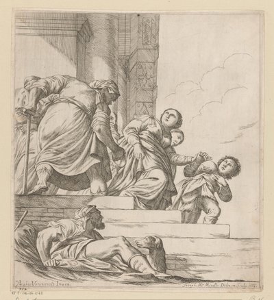 La regina Vashti viene esiliata da Giuseppe Maria Mitelli