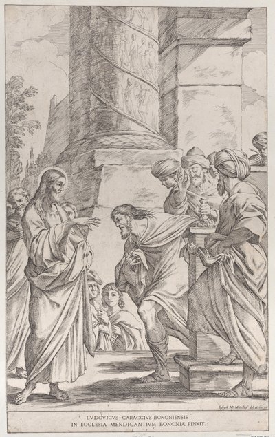 Tavola 1: La chiamata di San Matteo da Giuseppe Maria Mitelli