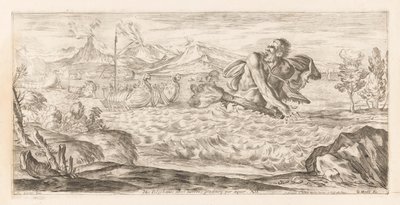 Polifemo insegue la flotta di Enea (Omzwervingen van Aeneas, L