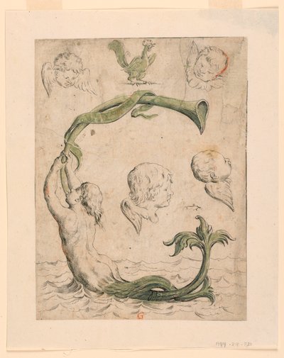 Prove per quattro tavole di "Alfabeto in Sogno": Lettera G da Giuseppe Maria Mitelli