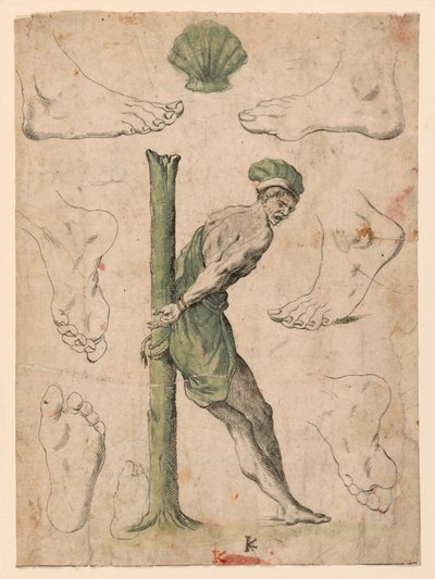 Prove di quattro tavole di "Alfabeto in sogno": Lettera K da Giuseppe Maria Mitelli
