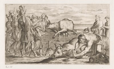 Troiani offrono animali a Nettuno da Giuseppe Maria Mitelli