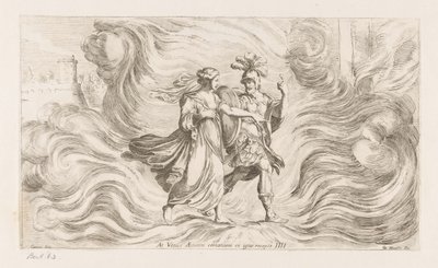 Venere salva Enea dalle fiamme da Giuseppe Maria Mitelli