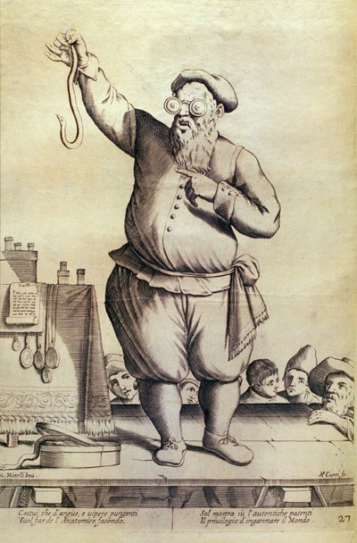 MESTIERI ITINERANTI - IL CIARLATANO da Giuseppe Maria Mitelli