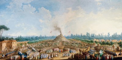 Celebrazione alle Cascine in onore di Ferdinando III, Il vulcano da Giuseppe Maria Terreni