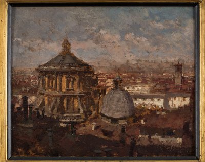 Le cupole della chiesa di San Sebastiano a Milano da Giuseppe Mentessi
