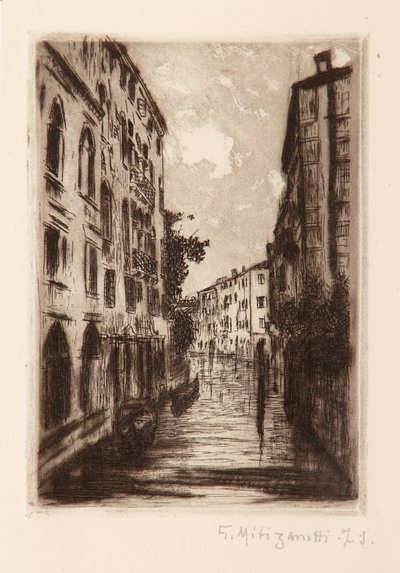 Canale veneziano da Giuseppe Miti Zanetti