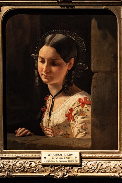 Busto di donna, Lucia dei Promessi Sposi da Giuseppe Molteni