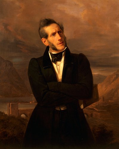 Ritratto di Alessandro Manzoni da Giuseppe Molteni