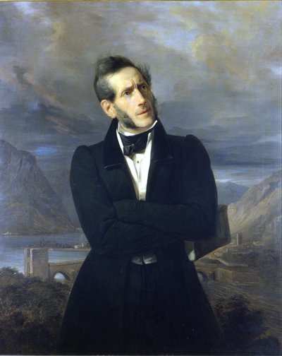 Ritratto di Alessandro Manzoni da Giuseppe Molteni