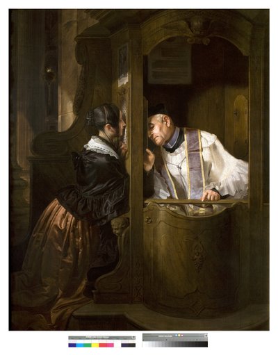 La confessione, 1838 da Giuseppe Molteni