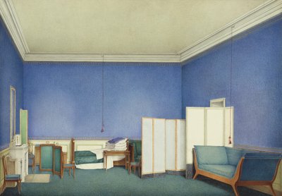 Camera da letto del Generale Conte Adam Albert von Neipperg, secondo marito di Maria Luisa di Parma da Giuseppe Naudin