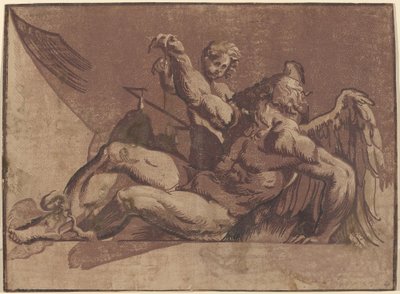 Saturno da Giuseppe Nicolo Vicentino, after Giovanni Antonio Pordenone