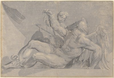 Saturno da Giuseppe Nicolo Vicentino, after Giovanni Antonio Pordenone
