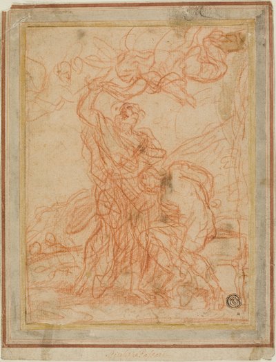 Il sacrificio di Abramo (recto e verso) da Giuseppe Passeri