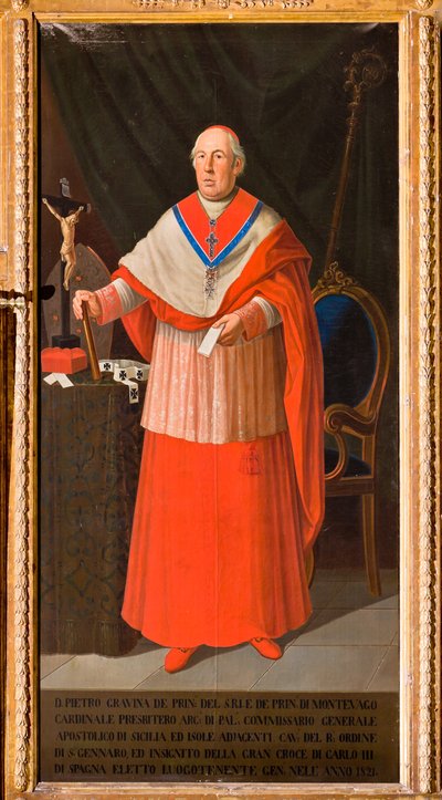 Ritratto del Cardinale Pietro Gravina, c.1825 da Giuseppe Patania