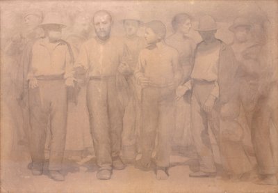 Cartone per Il Quarto Stato da Giuseppe Pellizza da Volpedo