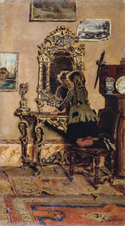 Piccola ragazza ambiziosa da Giuseppe Pellizza da Volpedo