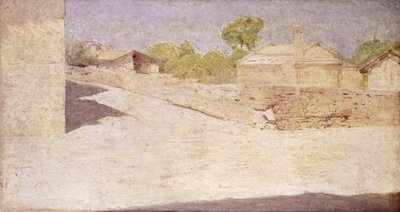 Piazza Malaspina a Volpedo da Giuseppe Pellizza da Volpedo