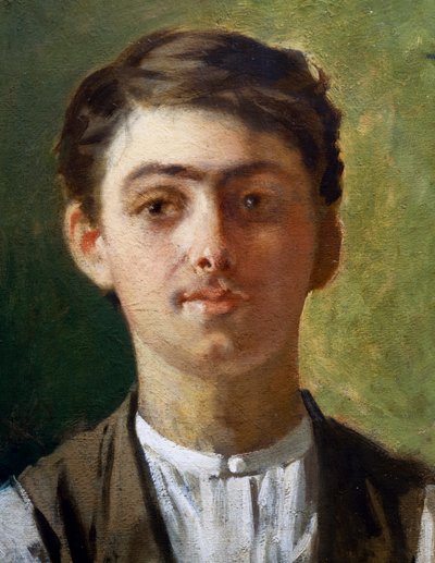 Autoritratto da giovane da Giuseppe Pellizza da Volpedo