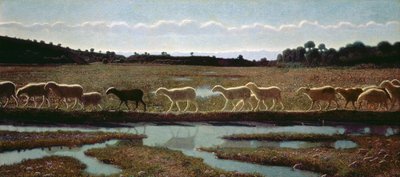 Lo specchio della vita: Quello che fa il primo, gli altri seguono, 1895-98 da Giuseppe Pellizza da Volpedo