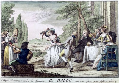 Il Ballo, 1790 da Giuseppe Piattoli