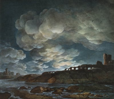 Luna piena sul mare, 1800-1810 da Giuseppe Pietro Bagetti