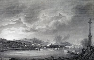 Genova bombardata dalla flotta inglese, 25 maggio 1800 da Giuseppe Pietro Bagetti