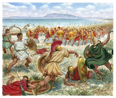 Battaglia di Lecheo da Giuseppe Rava