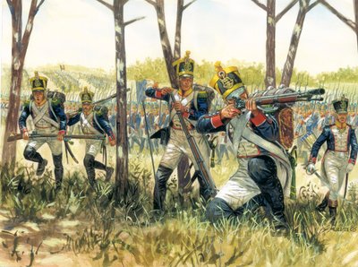 Prima Impero: voltigeurs di fanteria francese da Giuseppe Rava