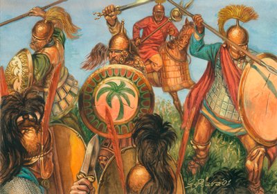 Guerra punica: Fanteria pesante cartaginese - Illustrazione di Giuseppe Rava da Giuseppe Rava