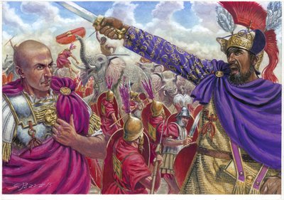 Scipione Africano e Annibale - Illustrazione di Giuseppe Rava da Giuseppe Rava