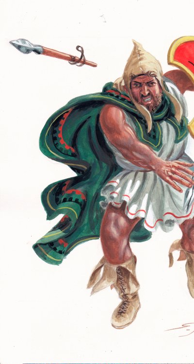 Peltasta trace da Giuseppe Rava