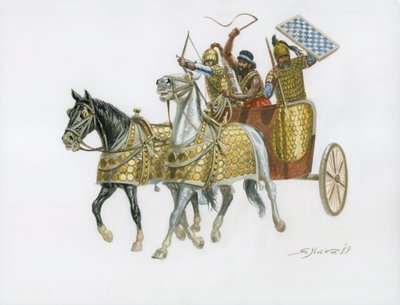 Carro da guerra cananeo XV secolo a.C. da Giuseppe Rava
