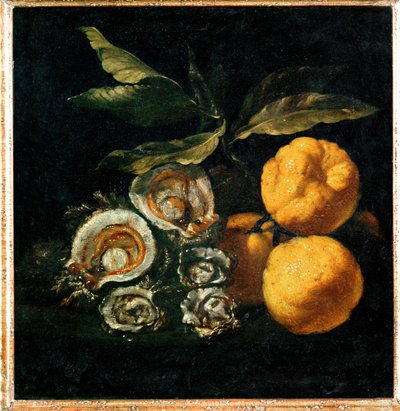 Nature Morte aux huitres et aux coings - Natura morta con ostriche e mele cotogne ... da Giuseppe Recco
