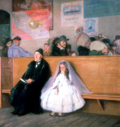 Alla stazione, c.1870-1900 da Giuseppe Ricci
