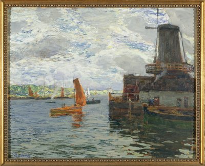 Mulino a vento a Dordrecht da Giuseppe Sacheri