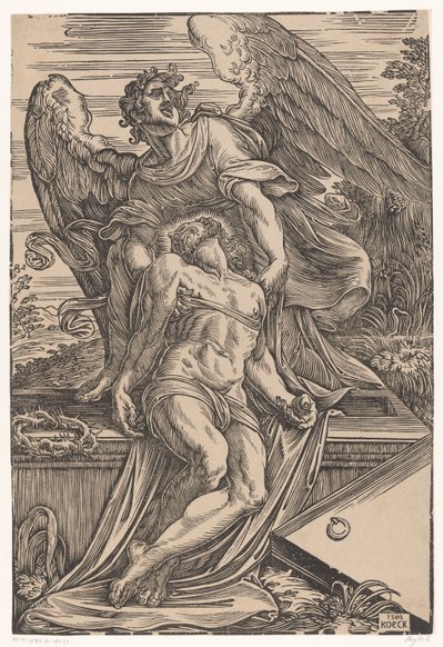 Angelo con il corpo di Cristo da Giuseppe Scolari