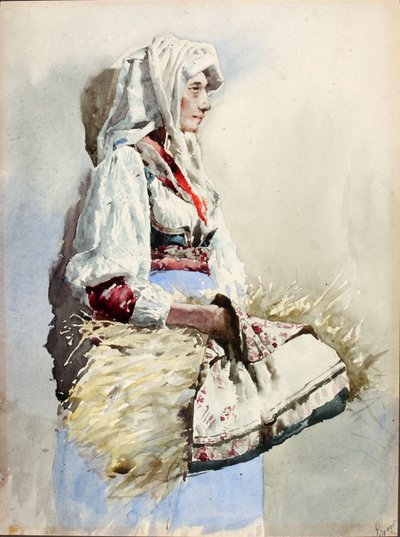 Contadina italiana da Giuseppe Signorini