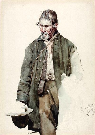 Studio di un uomo anziano da Giuseppe Signorini
