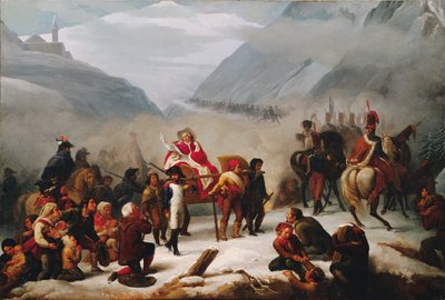 Papa Pio VII attraversa le Alpi da Giuseppe Sogni